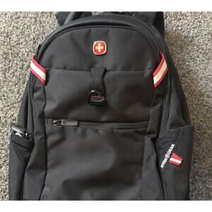 Swiss Gear USB Travel Laptop Backpack Black Size 16 Inch
